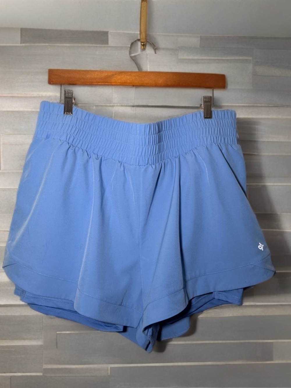 Women’s Light Blue Lined Running Shorts Like New 💙